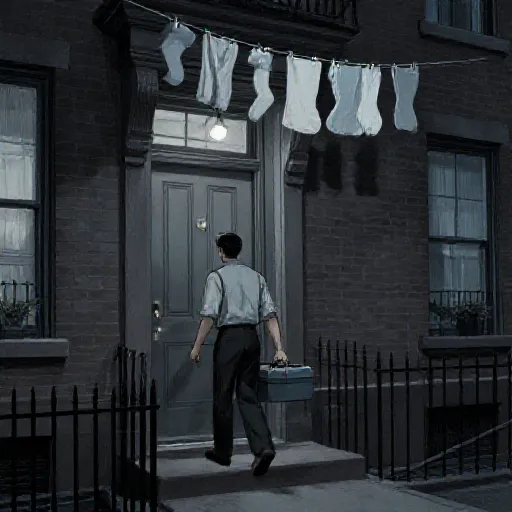 The Handyman Cometh - Albert DeSalvo (Boston Strangler), illustrated children's book style
