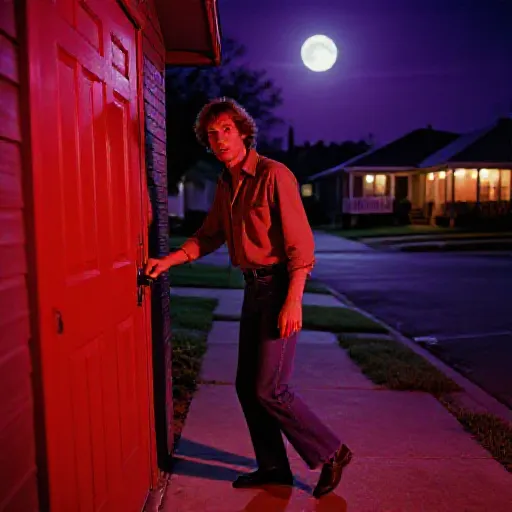 The Night Caller - Richard Chase (Vampire of Sacramento), illustrated children's book style