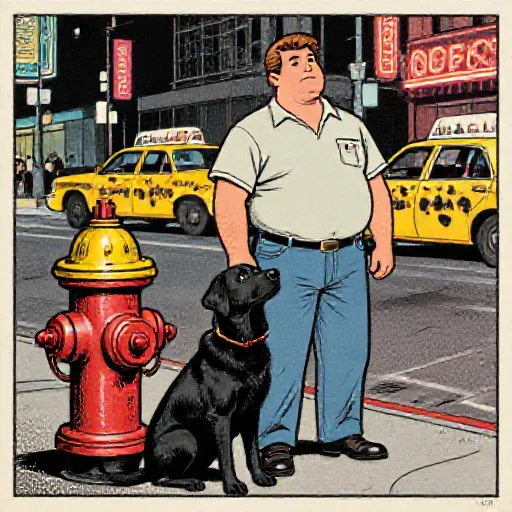 The Dog Told Me To - David Berkowitz (Son of Sam), illustrated children's book style